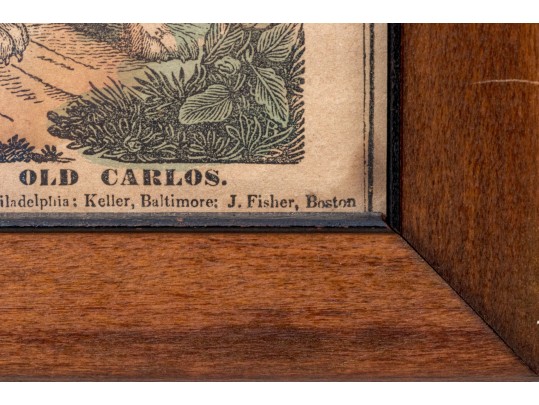 Set Of Two Antique Hand-colored Engraved Prints