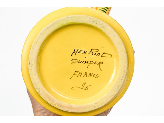 Collection Of Ten French Quimper Ceramics