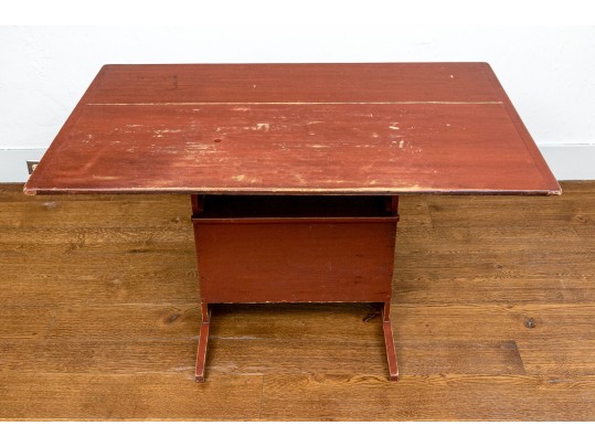 Antique American Painted Hutch Table