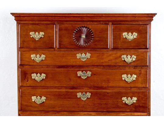 American Queen Anne Cherry Highboy, Probably Connecticut, Ca. 1750-70