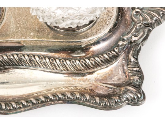 Horace Woodward & Co. LTD, Sterling Silver Ink Stand, London Ca. 1890