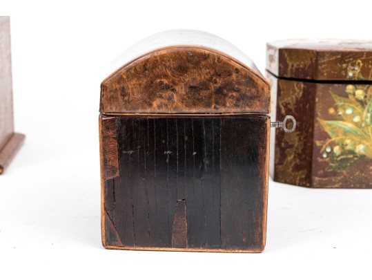 Trio Of Antique Tea Caddies