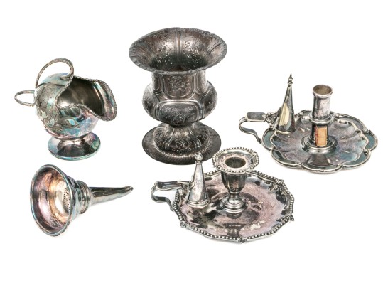 Group Of Five Silver Plated Wares