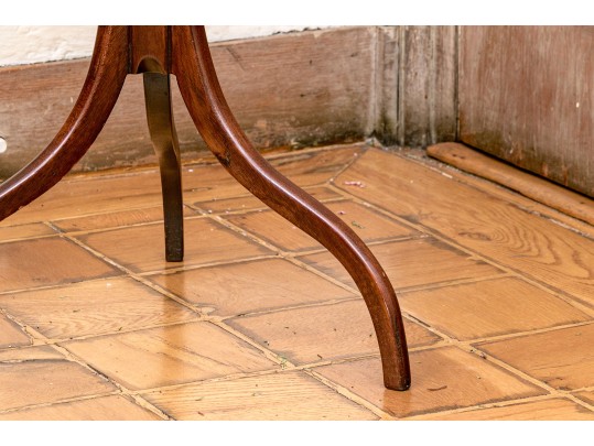 Federal Style Mahogany Oval Top Wine Stand, First Half 20th C.