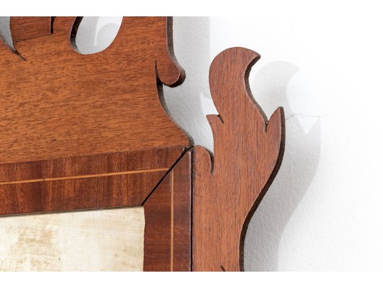 American Chippendale Mahogany Looking Glass, Ca. 1780-1800