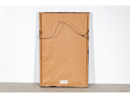 Mixed Media Work On Paper, Woman In Robe With Chamberstick, 1920