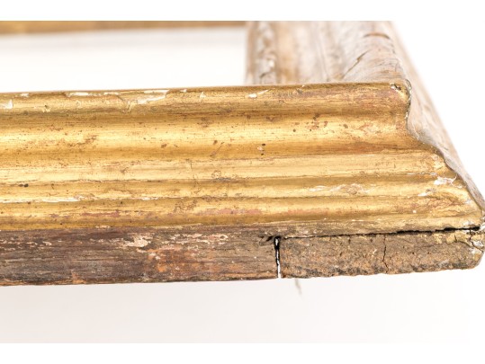 Classic Antique Continental Gilt Wood And Gesso Mirror