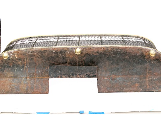 Antique Brass And Wire Fire Fender
