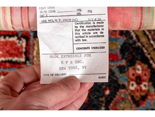 Pair Of Upholstered Down Blend Club Chairs