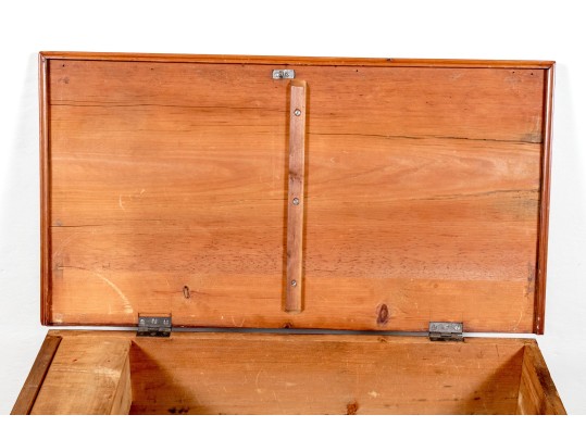 New England Pine Blanket Chest, 19th Century