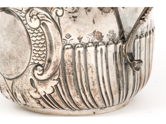 Antique English George Nathan & Ridley Hayes Sterling Silver Twin Handled Cup, 8.59 Ozt. 