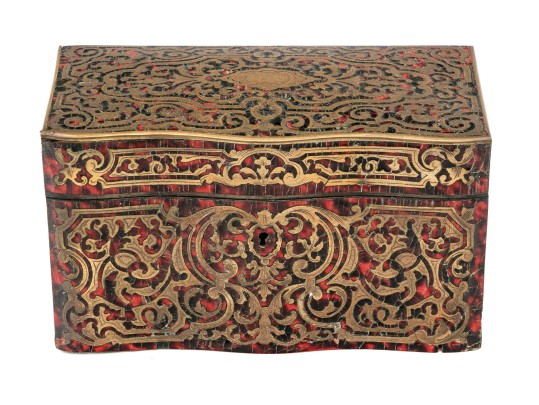 A Fine Louis XVI Boulle Work Tea Caddy, Ca. 1775-1795