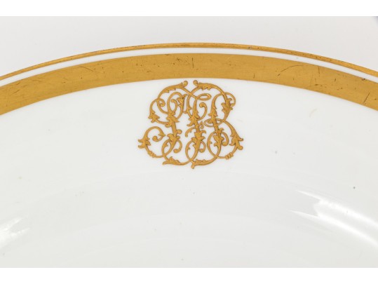 Set Of Sixteen Mintons For Tiffany & Co. Gilded Age Service Plates 