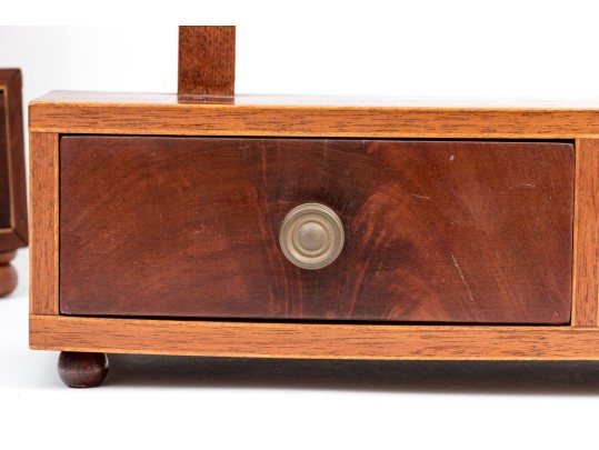 Two Antique Vanity Shaving Mirrors