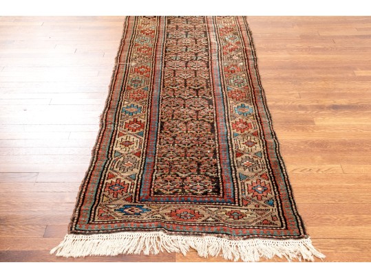 Antique Persian Wool Runner, 9'-3