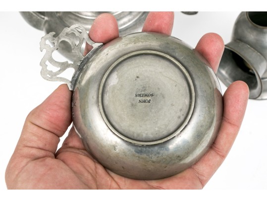 Twenty Pieces Of 19th And 20th C. Pewter