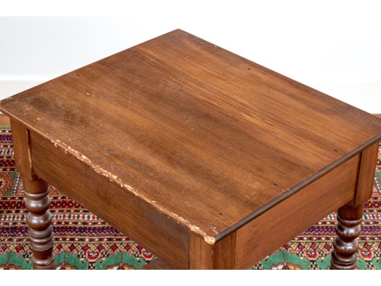 Handsome Pair Of Antique Sheridan Style Side Tables