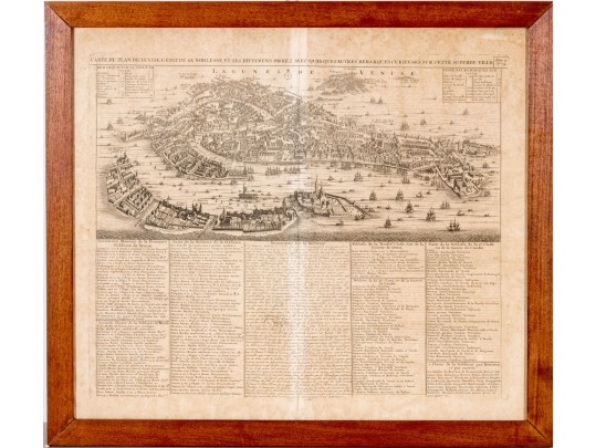 Chatelain Henri, 1684-1743, Plan De Venice (Italy) Ca. 1719-20
