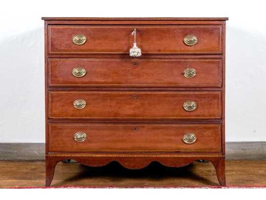 American Federal Cherry Chest Of Drawers, Probably Mid-Atlantic States, Ca. 1810-30