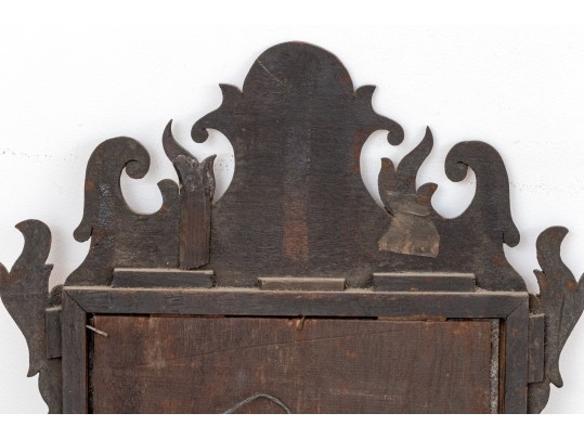 American Chippendale Mahogany Looking Glass, Ca. 1780-1800