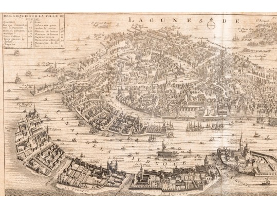 Chatelain Henri, 1684-1743, Plan De Venice (Italy) Ca. 1719-20