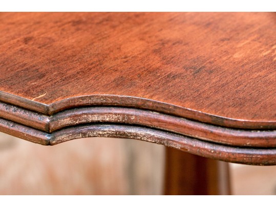 Connecticut Federal Cherry Tilt Top Spider Leg Candle Stand, Ca. 1790-1810