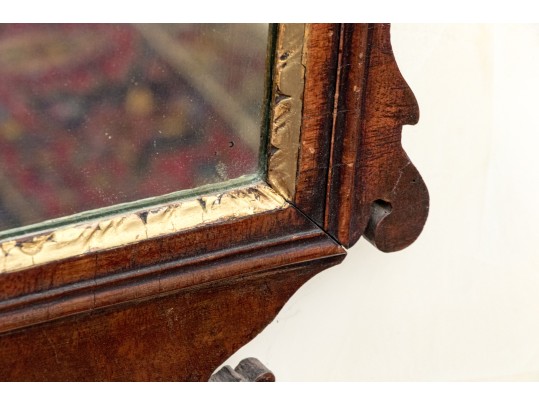 American Chippendale Mahogany Looking Glass, Ca. 1770-90
