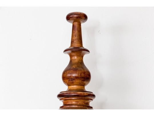 American Sheridan Full Size Figured Maple Poster Bed Frame, Ca. 1830-50