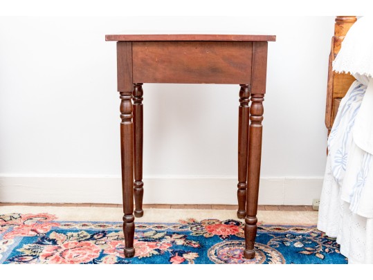 American Sheridan Cherry Single Drawer Work Stand, Ca. 1830-50 