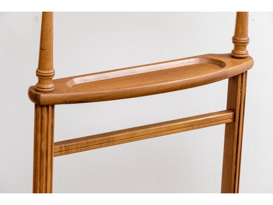 Vintage Solid Maple Valet Stand