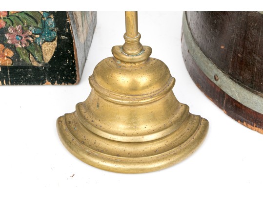 Antique Firkin Bucket With Two Quality Door Stops