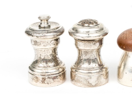 Collection Of 16 Salt And Pepper Casters, Some Sterling