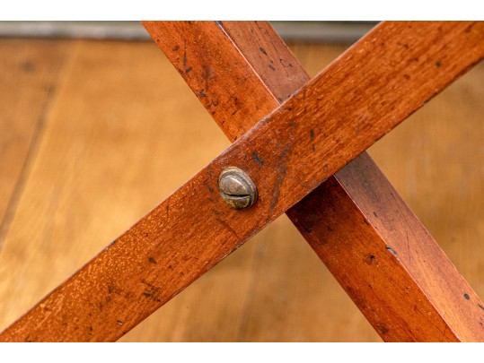 Large 19th Century Butlers Tray Top Table With Removable Tray