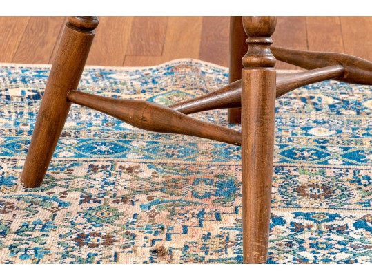 Quality New England Carved Windsor Hoop Back Armchair