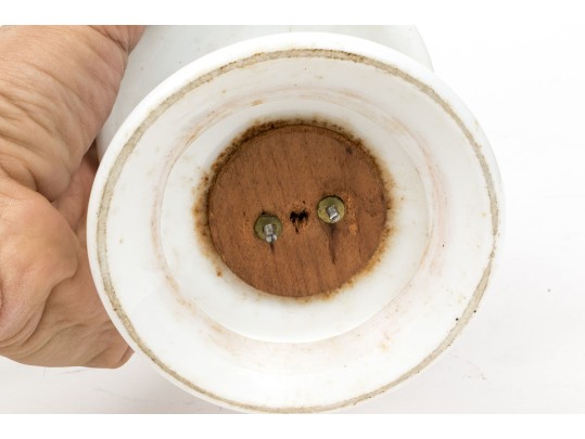 Terryville Mfg. Co., CT  Pedestal Clock With Cloche