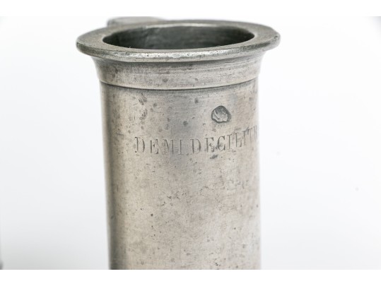 Three Pewter Measuring Tankards