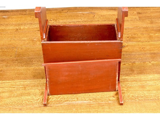 Antique American Painted Hutch Table