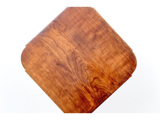 Connecticut Late Federal Silppered Foot Cherry Tilt Top Stand, Ca. 1800-1820