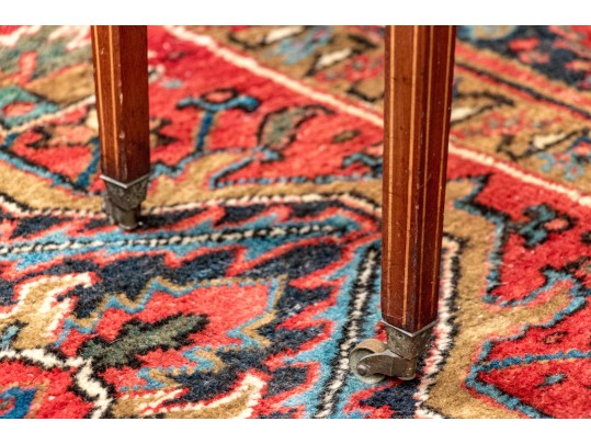 Antique Satinwood Inlaid Mahogany Gateleg Table, Ca. 1900-20