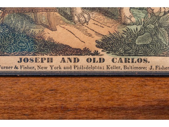 Set Of Two Antique Hand-colored Engraved Prints