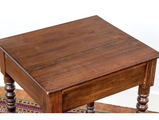 Handsome Pair Of Antique Sheridan Style Side Tables