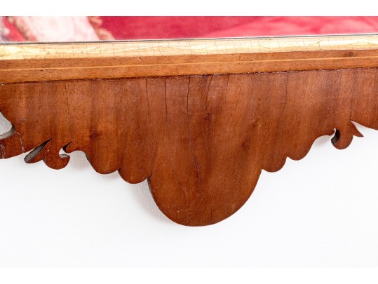 Chippendale Looking Glass With Phoenix, 18th Century