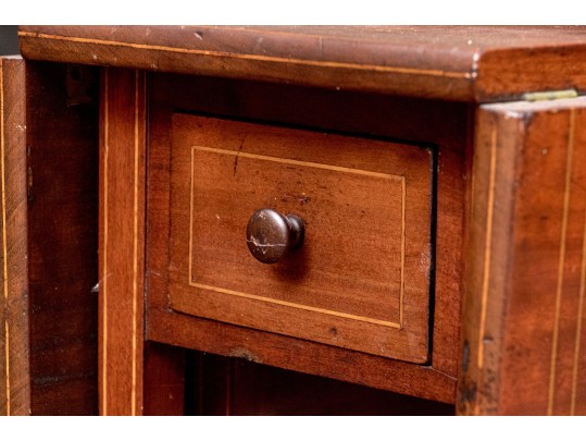 Antique Satinwood Inlaid Mahogany Gateleg Table, Ca. 1900-20