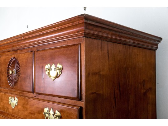 American Queen Anne Cherry Highboy, Probably Connecticut, Ca. 1750-70