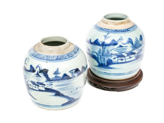 Two 19th C. Chinese Export Ginger Jars