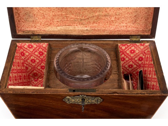 19th Century Casque Form Tea Caddy