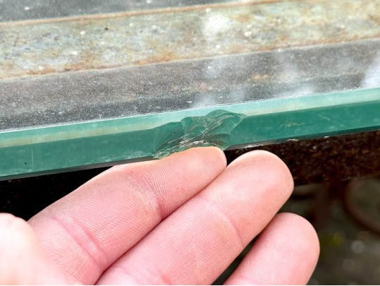 Antique Iron And Glass Outdoor Dining Set