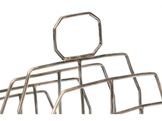 Antique English Sterling Silver Toast Rack, 5.175 Ozt.