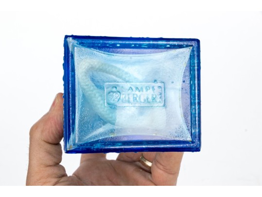 Two Lampe Berger Glass Oil Lamps With Bayard Stentor Repetition Clock