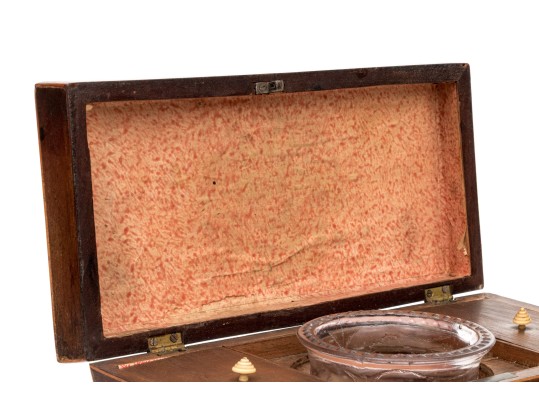 19th Century Casque Form Tea Caddy